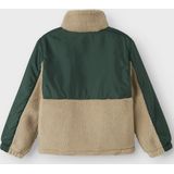 NAME IT - Teddy Jas - Winterjas - Hoge Hals - Lange Mouwen - Ritsbescherming