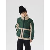 NAME IT - Teddy Jas - Winterjas - Hoge Hals - Lange Mouwen - Ritsbescherming