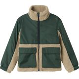 NAME IT - Teddy Jas - Winterjas - Hoge Hals - Lange Mouwen - Ritsbescherming