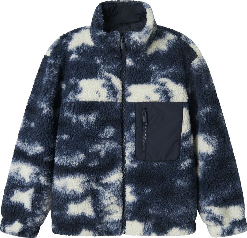 Name It - NkmMilou - Fleece Jas - Navy Blazer - Teddy