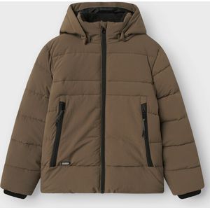 NAME IT - Gewatteerde Jas - Pufferjas - Met Afneembare Capuchon