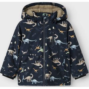 Name It - Nmmsnow05 - Jongensjas - Dark Sapphire - Afneembare Capuchon