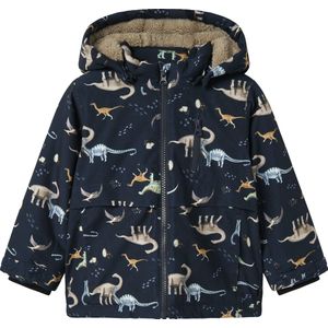 Name It - Nmmsnow05 - Jongensjas - Dark Sapphire - Afneembare Capuchon