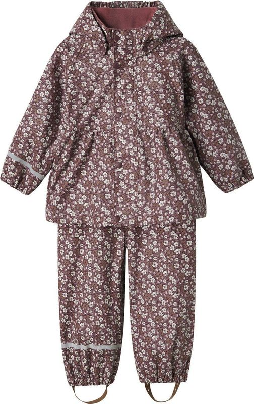 Name It - NmfDry10 - Regenkleding - Fig met Bloemen
