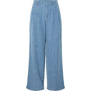 PIECES - PCMALBA - Jeans - Medium Blue Denim - High Waist Wide Leg