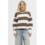 JJXX - Gebreide Trui - Kaki - Ronde Hals - Lange Mouwen