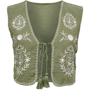 Only - Thyra - Gilet - Groen - Dames