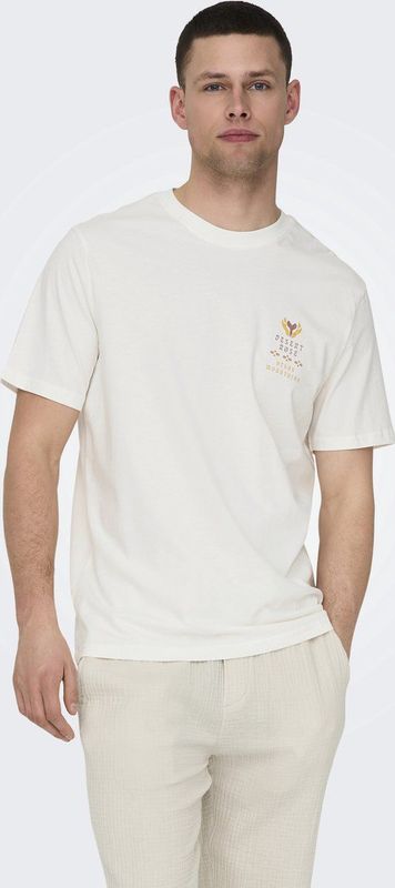 VERO MODA - T-shirt - Katoen - Korte Mouwen - Ronde Hals - Borduursels