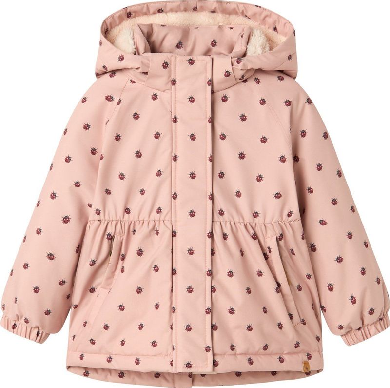 Lil' Atelier - Nmflasnow05 - Jas - Misty Rose - Peuters - Afneembare Capuchon