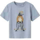 Name It - NmmLinden - T-Shirt - Dusty Blue - Katoen