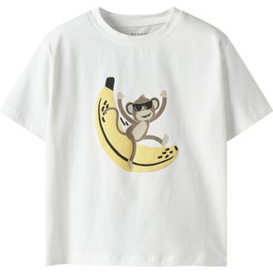 NAME IT Jongens Nmmjax Nreg Ss Top Box, wit (bright white), 92