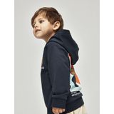 NAME IT - NMMKELVIN - Sweatshirt - Lichtblauw - Donkerblauw - Bruin - Lichtoranje