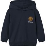 NAME IT - NMMKELVIN - Sweatshirt - Lichtblauw - Donkerblauw - Bruin - Lichtoranje