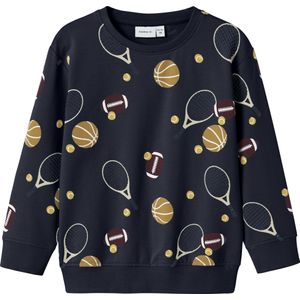 NAME IT - NMMKEATON - Sweatshirt - Lichtblauw - Sepia - Aubergine - Wit