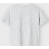 NAME IT - NMMKEITH - Shirt - Aqua Lichtgrijs Oranje