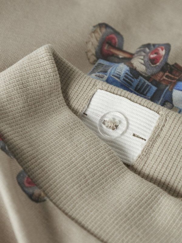 Joggingbroek - All-over Print - Ongeborstelde Sweatstof - Regular Fit