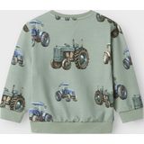Sweatshirt - All-over Print - Ronde Hals - Lange Mouwen - Ongeborstelde Sweatstof