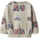 Name it - Sweater - Groen - Sweatkwaliteit - Ronde Hals - All Over Print
