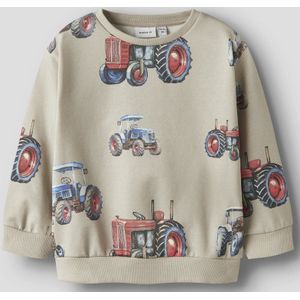 Name it - Sweater - Groen - Sweatkwaliteit - Ronde Hals - All Over Print