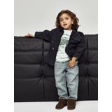 T-shirt - Blauw - Jersey - Lange Mouwen - Regular Fit