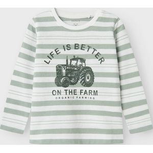 T-shirt - Blauw - Jersey - Lange Mouwen - Regular Fit