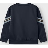 Regular Fit - Sweatshirt - Blauw - Ongeborstelde Sweatstof - Lange Mouwen