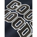 Regular Fit - Sweatshirt - Blauw - Ongeborstelde Sweatstof - Lange Mouwen