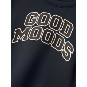 Sweatshirt - Ronde Hals - Lange Mouwen - Ongeborstelde Sweatstof - Zachte Print