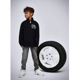 NAME IT - NKMKIMBA LS NREG HALF ZIP SWEAT UNB - Zwart - Jongens - Sweaters