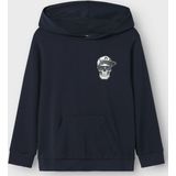 Sweatshirt - Kangoeroezak - Rubberen Print - Hoodie - Lange Mouwen - Regular Fit