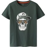 T-shirt - Rubberen Print - Jersey - Ronde Hals - Korte Mouwen