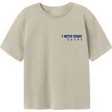 T-shirt - Regular Fit - Jersey - Korte Mouwen - Schuimprint en Rubberen Print