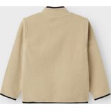 NAME IT - NKMLANE - Fleece Jas - Camel/Zwart