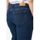 NOISY MAY - Curve - High Waist Mom Jeans - Dark Blue Denim