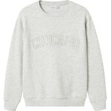 Name It Sweatshirt - NkmReader - Light Grey Melange - Name It - 7-8 jaar (122-128) - Sweatshirt