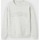 Name It Sweatshirt - NkmReader - Light Grey Melange - Name It - 7-8 jaar (122-128) - Sweatshirt