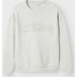 Name It Sweatshirt - NkmReader - Light Grey Melange - Name It - 7-8 jaar (122-128) - Sweatshirt