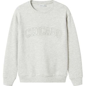 Name It Sweatshirt - NkmReader - Light Grey Melange - Name It - 7-8 jaar (122-128) - Sweatshirt