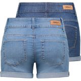 ONLY - ONLCARMEN REG SHORTS WIDE-WB DNM 2PACK - Meisjes - Bermuda shorts