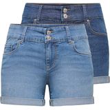 ONLY - ONLCARMEN REG SHORTS WIDE-WB DNM 2PACK - Meisjes - Bermuda shorts