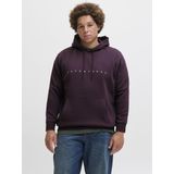 Plus - Hoodie - Geborstelde Stof - Katoen/Polyester - Kangoeroezak