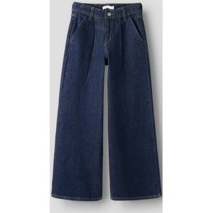 Wijde Jeans - Blauw - Katoen - Verstelbare Taille