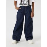 Wijde Jeans - Blauw - Katoen - Verstelbare Taille
