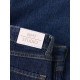 Wijde Jeans - Blauw - Katoen - Verstelbare Taille