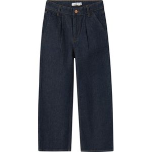 Wijde Jeans - Blauw - Katoen - Verstelbare Taille