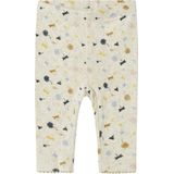 Biologisch Katoen - Legging - Ribgebreid - All-over Print - Elastische Taille