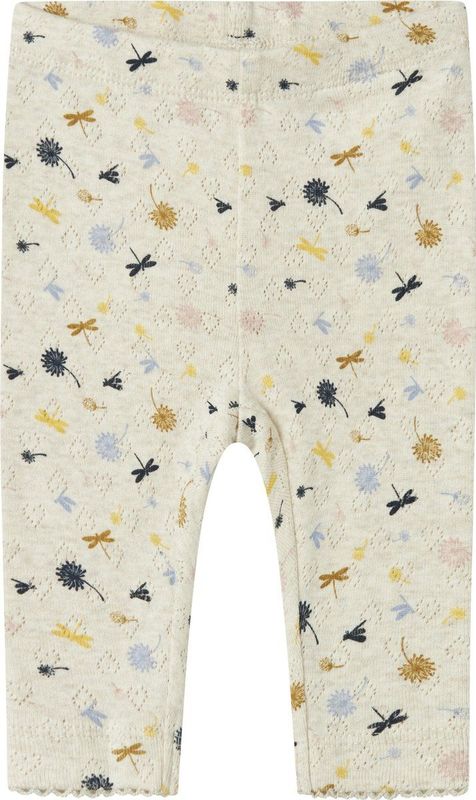 Biologisch Katoen - Legging - Ribgebreid - All-over Print - Elastische Taille