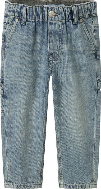 Denim - Tapered-Fit Jeans - Blauw - Denim - Verstelbare Taille