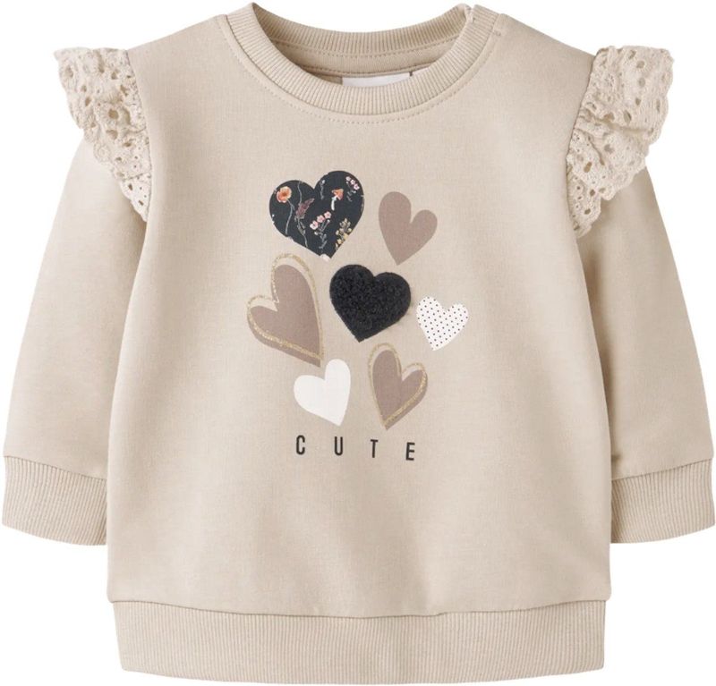 Name It - Nbfluisa Ls Sweat Unb - Sweatshirt - Peyote - Dames