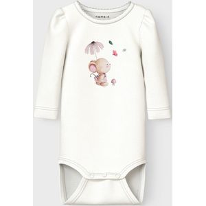 Name It Romper l/s - NbfLotus - Cloud Danser m. Print - Name It - 1 jaar (80) - Romper L/S